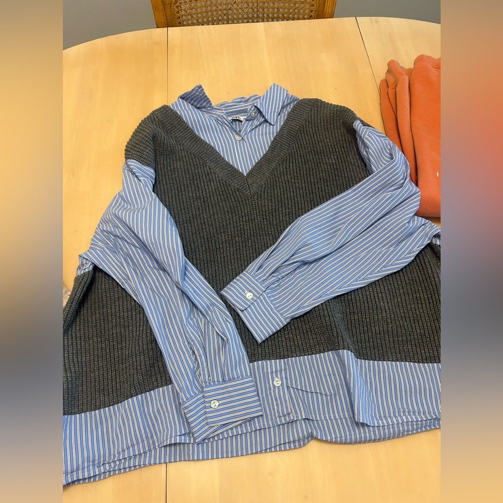 Zara button up / vest